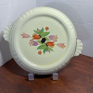 LID ONLY! Vintage Hall's Superior Quality Kitchenware lid Crocus Tulip pattern